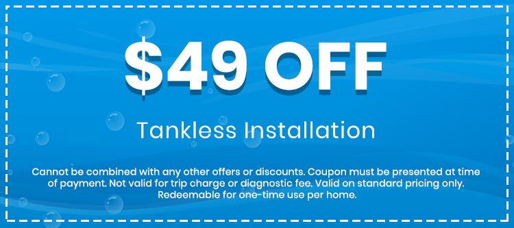 Discount on Tankless Installation