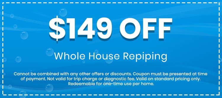 Discount on Whole House Repiping