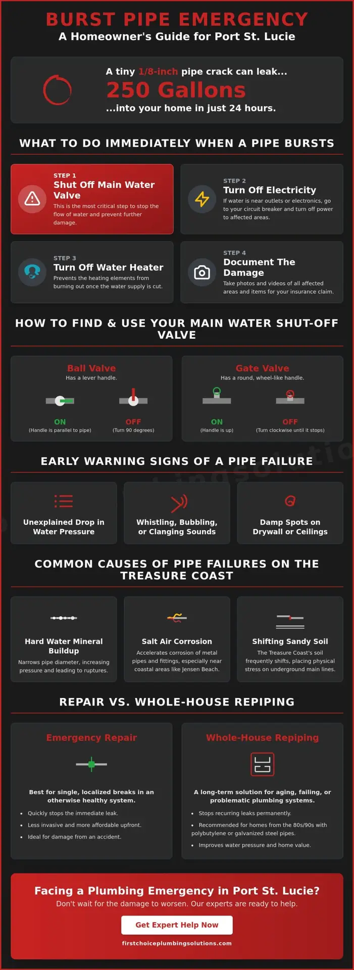 Emergency Burst Pipe Repair in Port St. Lucie: 24/7 Water Damage Protection 1 Emergency Burst Pipe Repair in Port St. Lucie: 24/7 Water Damage Protection