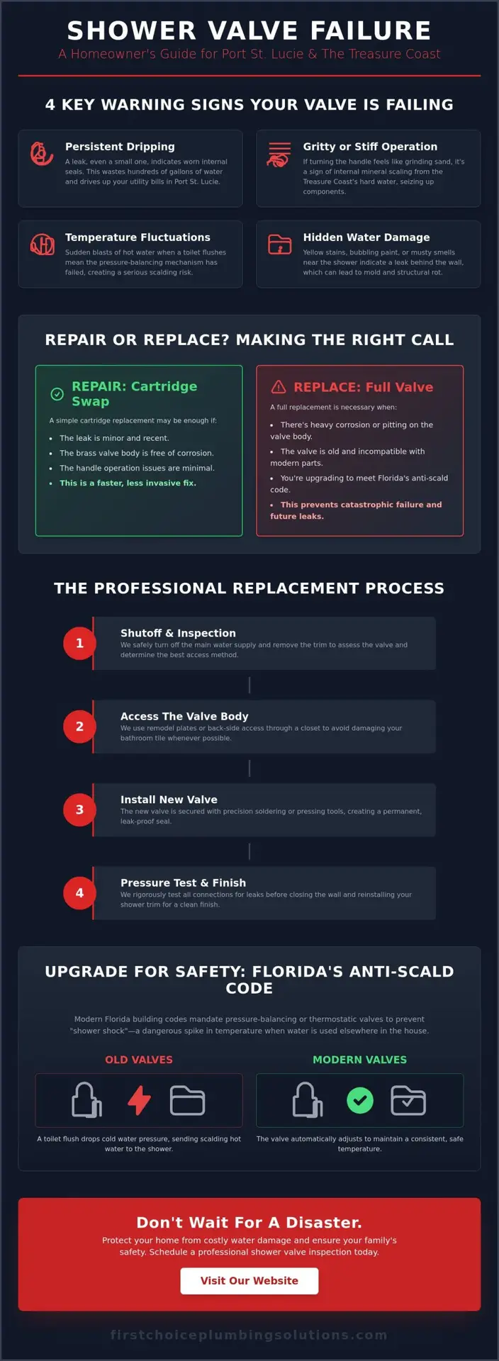 Shower Valve Replacement in Port St. Lucie: A Homeowner’s Guide to Reliable Repairs 1 Shower Valve Replacement in Port St. Lucie: A Homeowner’s Guide to Reliable Repairs