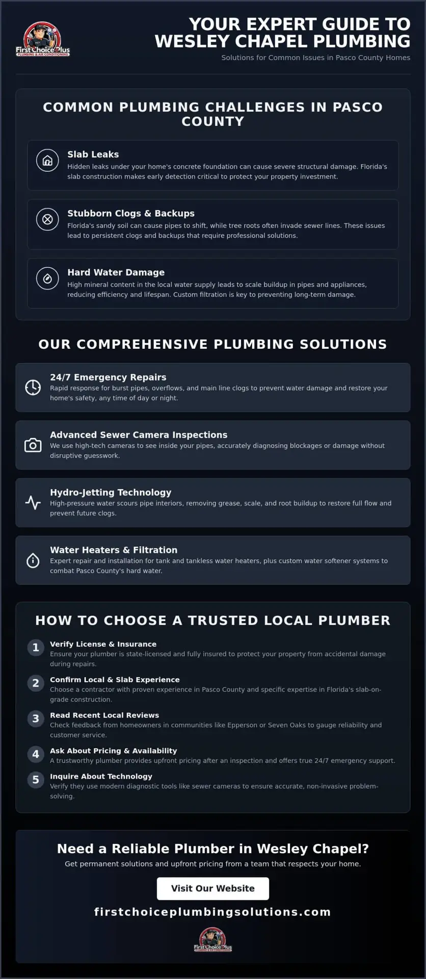 Expert Plumber in Wesley Chapel, FL: 24/7 Reliable Services
