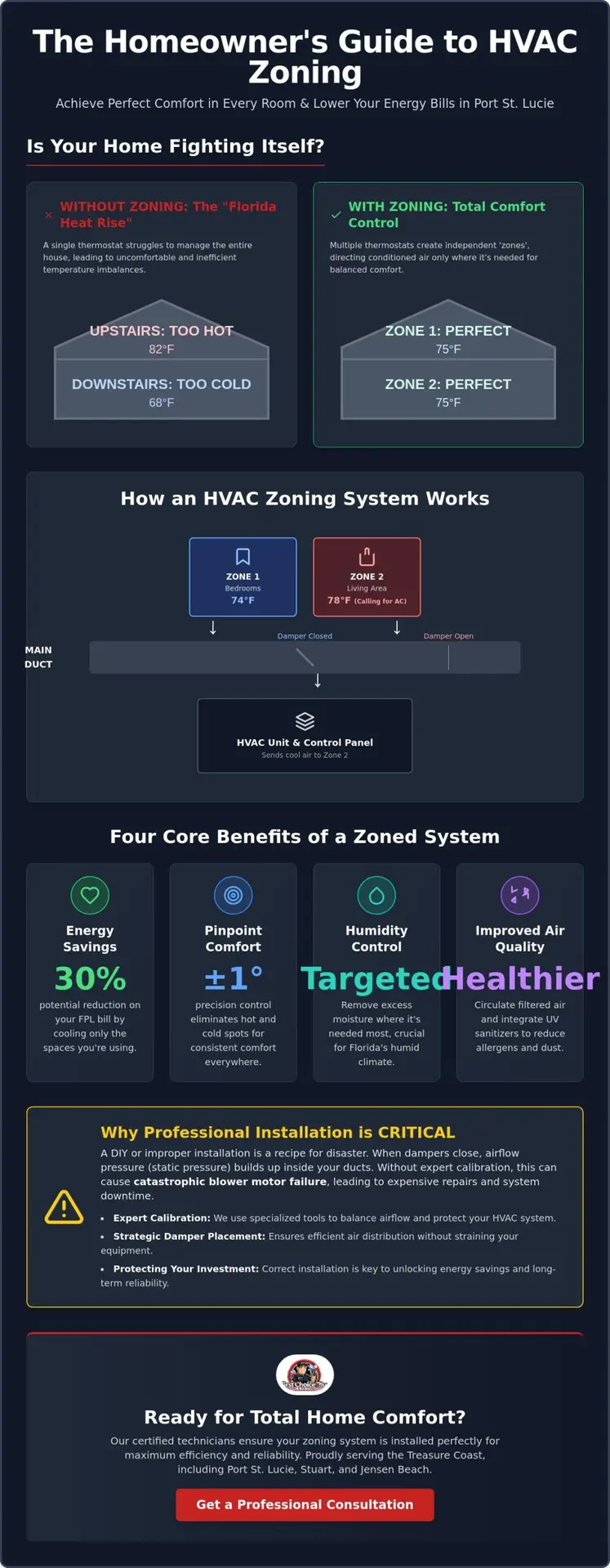 Zoning System for HVAC in Port St. Lucie: The 2026 Comfort Guide