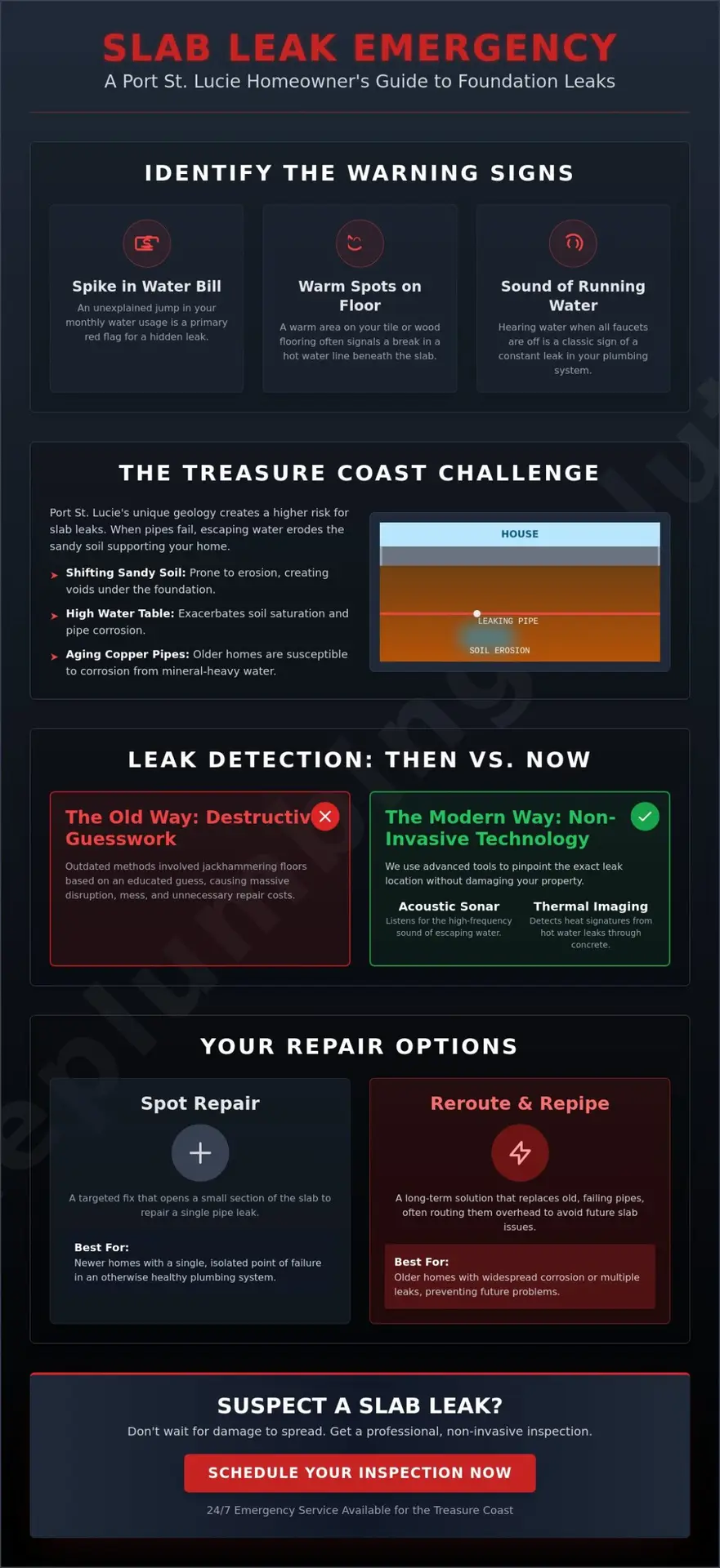 Foundation Leak Repair in Port St. Lucie: A 2026 Homeowner’s Guide to Slab Leaks