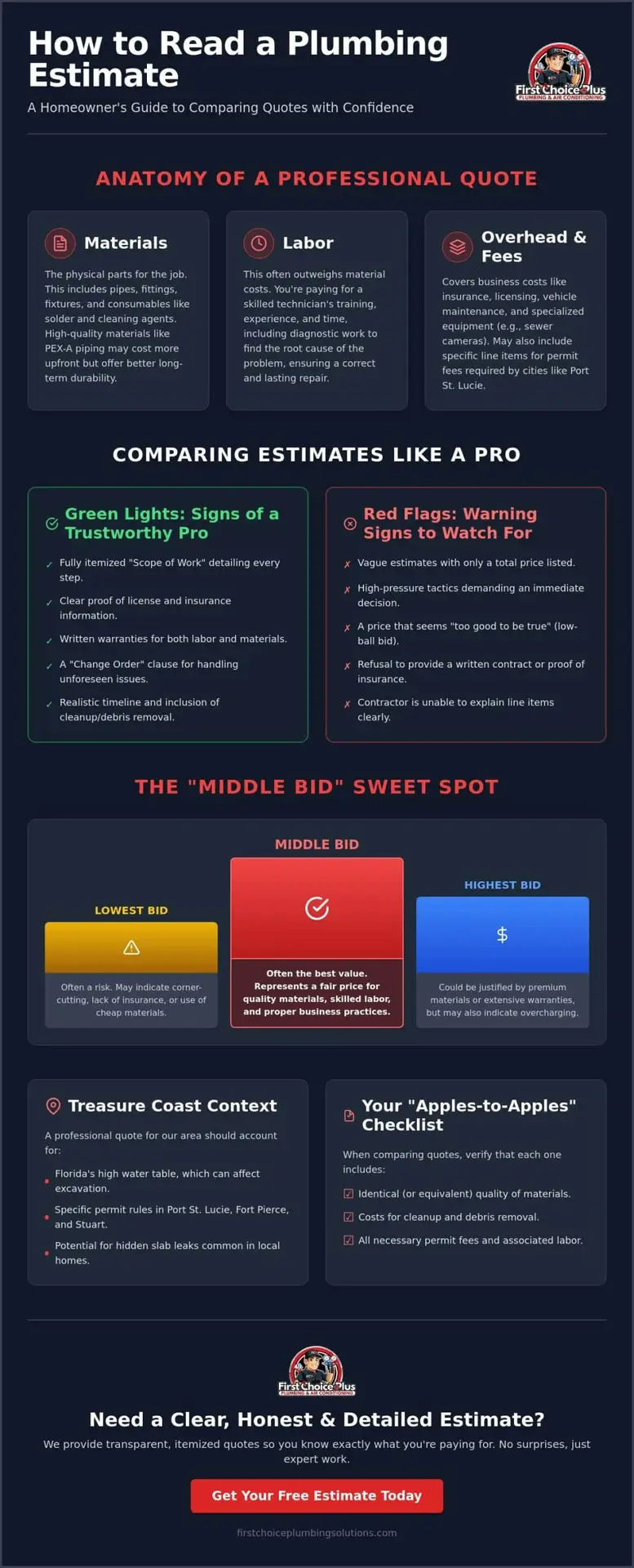How to Read a Plumbing Estimate: A Homeowner’s Guide to Quotes in 2026