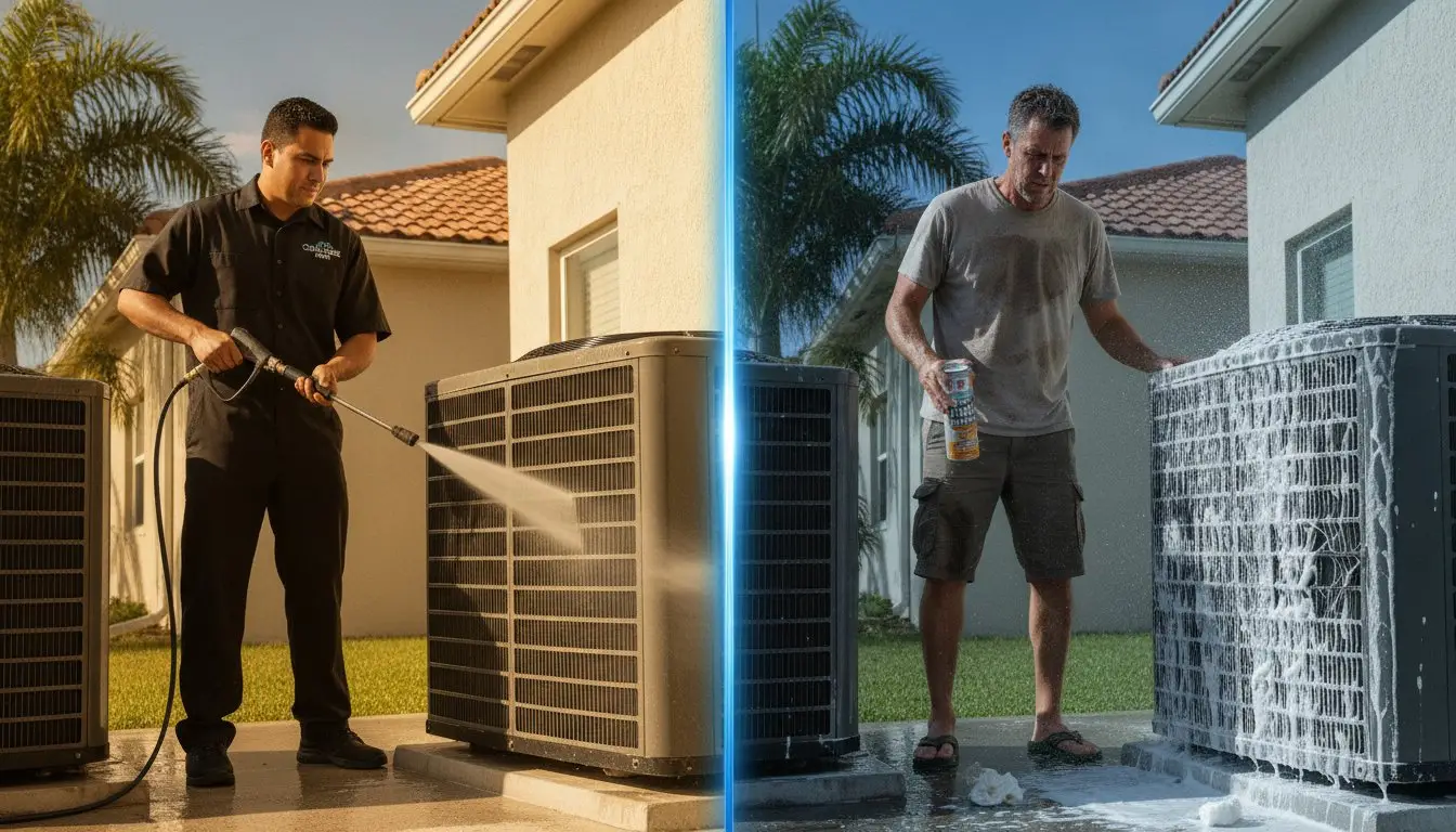 DIY vs. Professional AC Coil Cleaning Cost: 2026 Florida Homeowner’s Guide