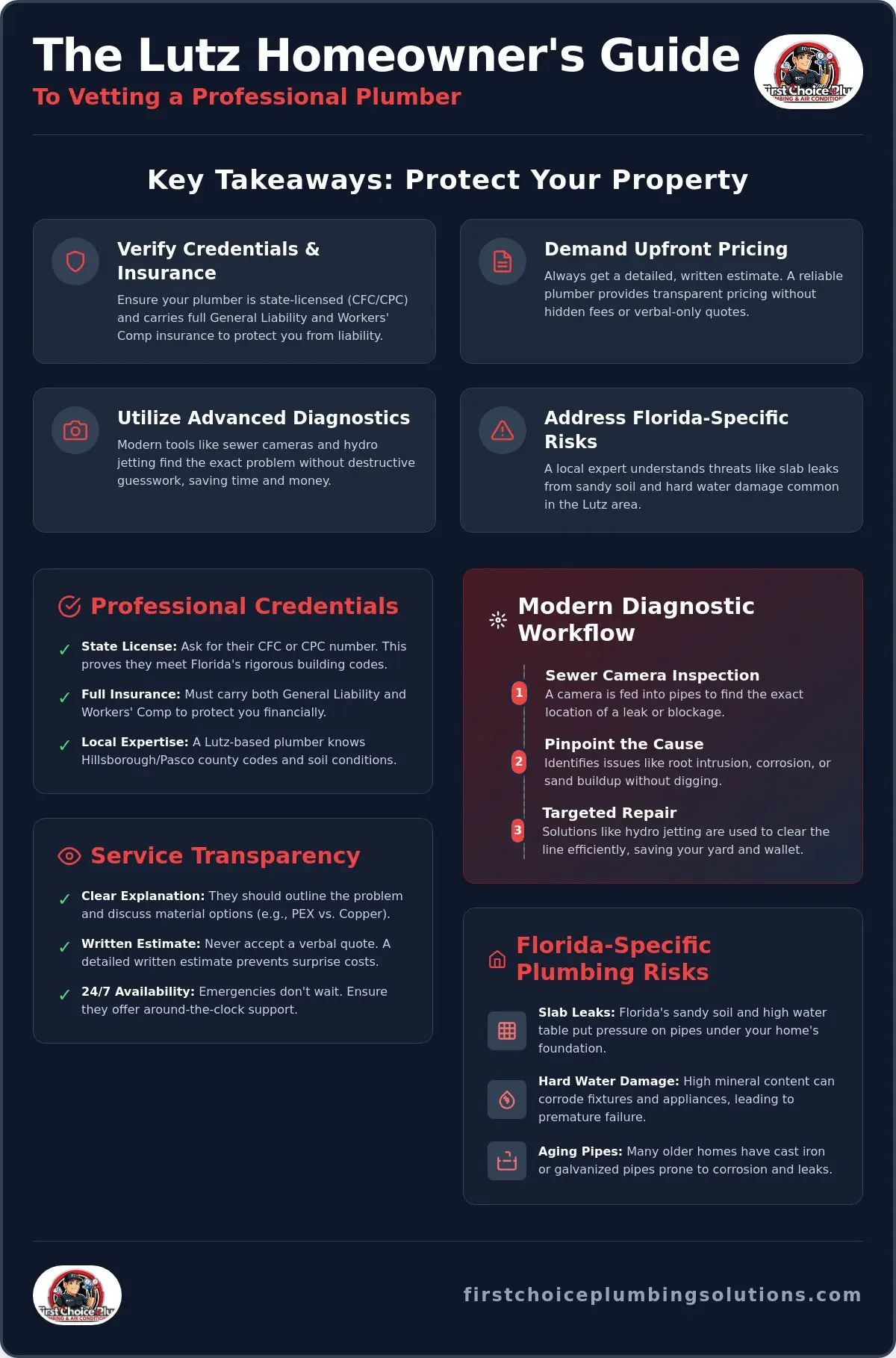 Hiring a Plumber in Lutz, FL: The Essential 2026 Homeowner’s Checklist