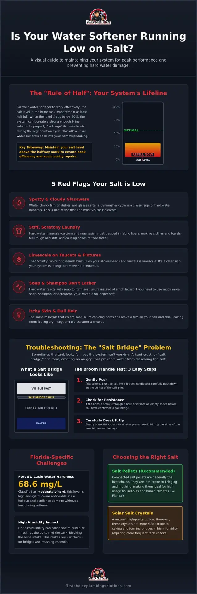 How to Tell if My Water Softener Needs More Salt: A Homeowner’s Guide