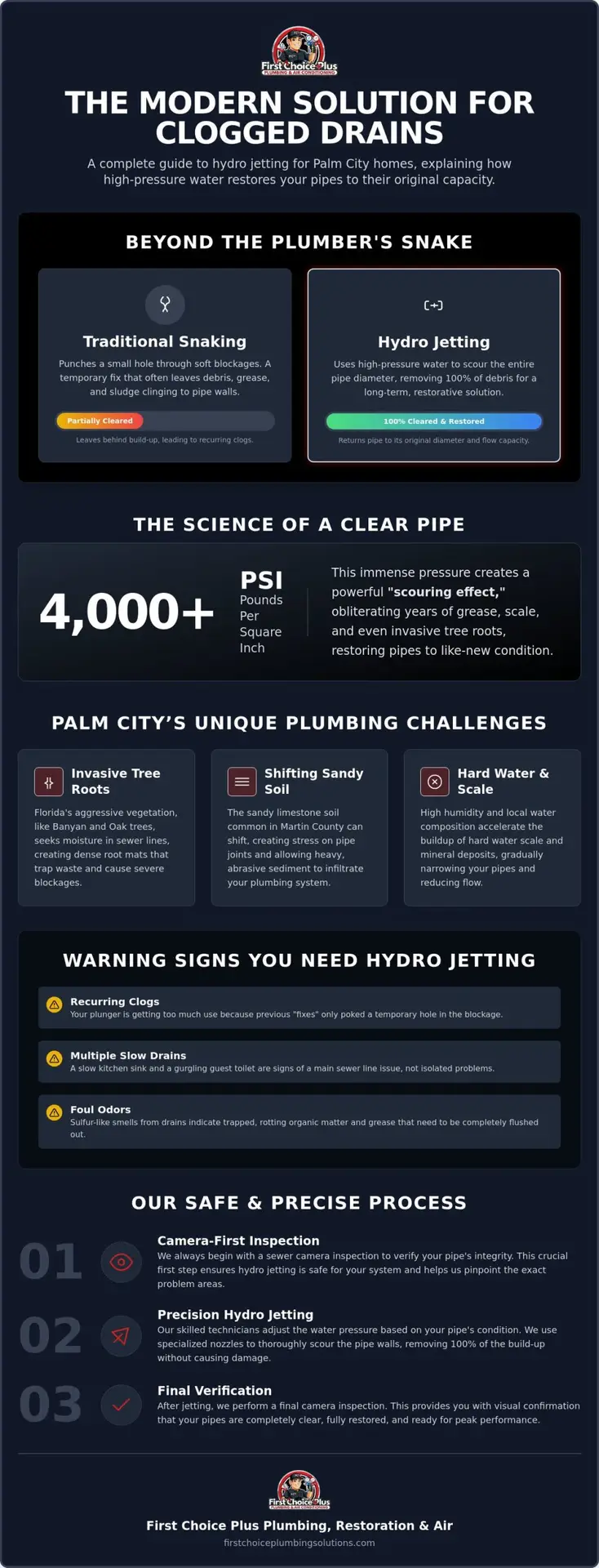 Hydro Jetting in Palm City: The Ultimate Solution for Stubborn Sewer Blockages