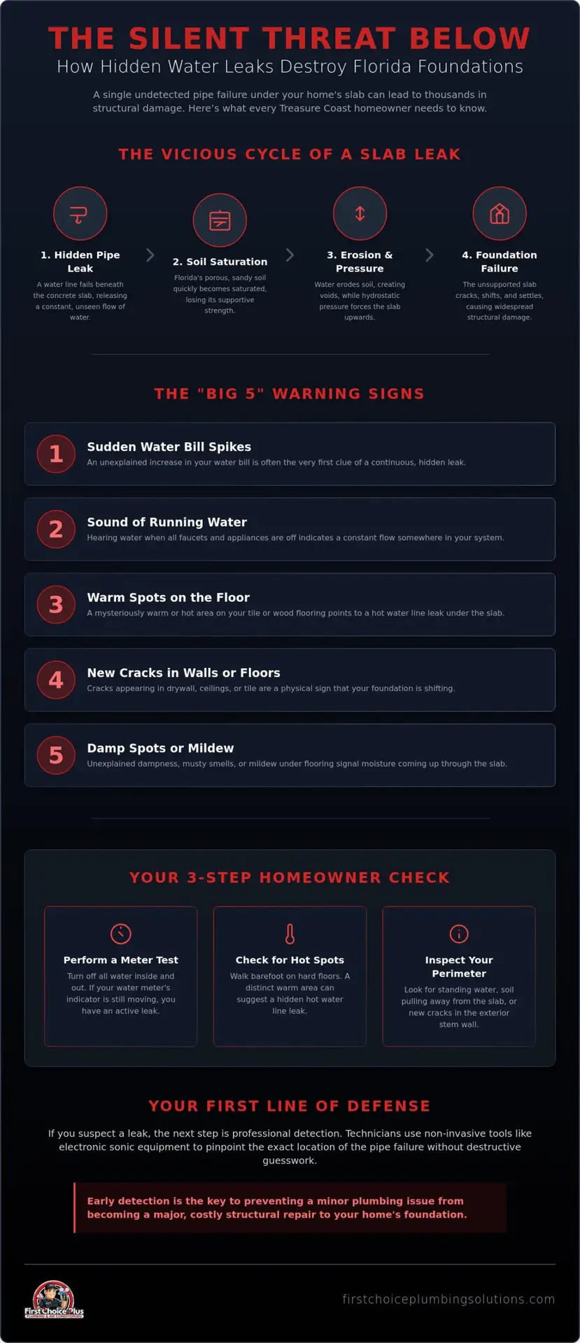 Is My Foundation at Risk From a Water Leak? A Florida Homeowner's Guide 1 Is My Foundation at Risk From a Water Leak? A Florida Homeowner's Guide