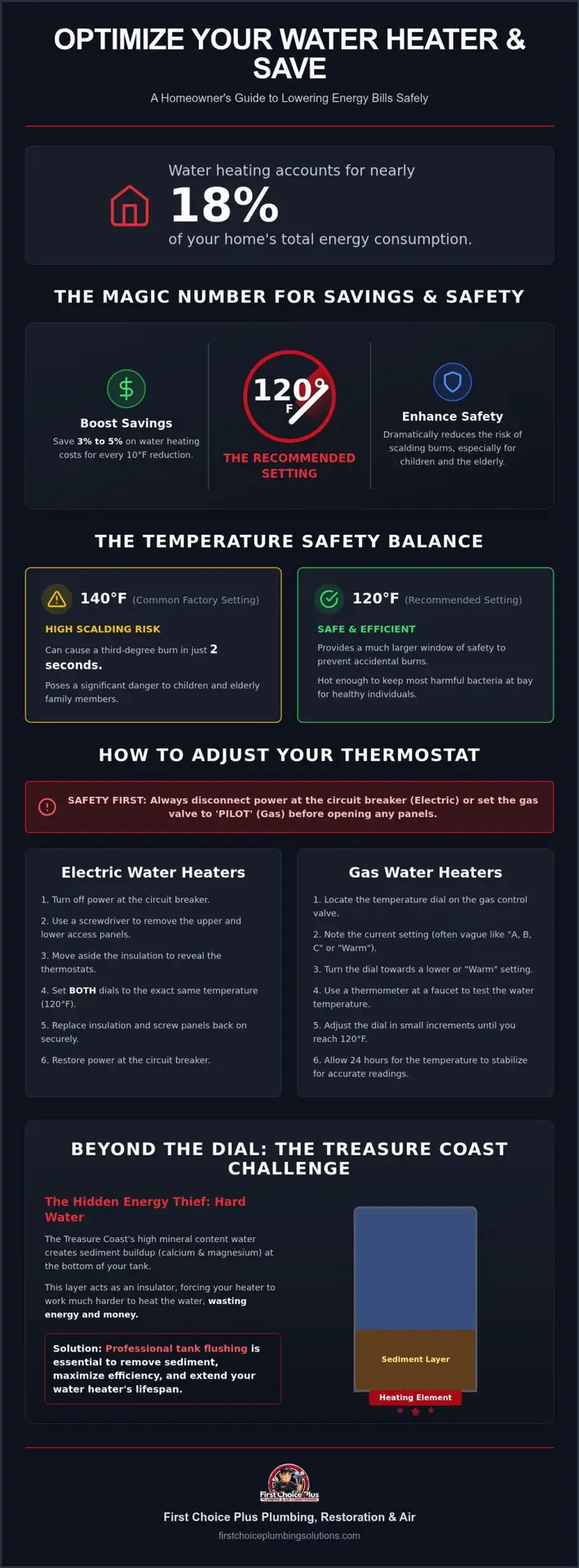 Optimizing Water Heater Temperature for Savings: A Florida Homeowner’s Guide