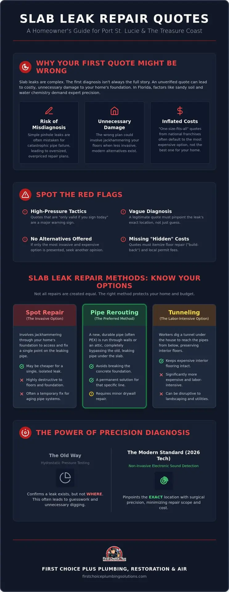 Second Opinion on Slab Leak Repair Quote in Port St. Lucie: A 2026 Homeowner’s Guide 1 Second Opinion on Slab Leak Repair Quote in Port St. Lucie: A 2026 Homeowner’s Guide