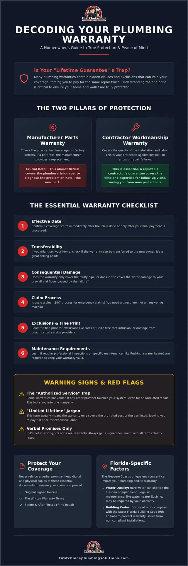 What to Look for in a Plumbing Repair Warranty: A 2026 Homeowner’s Checklist