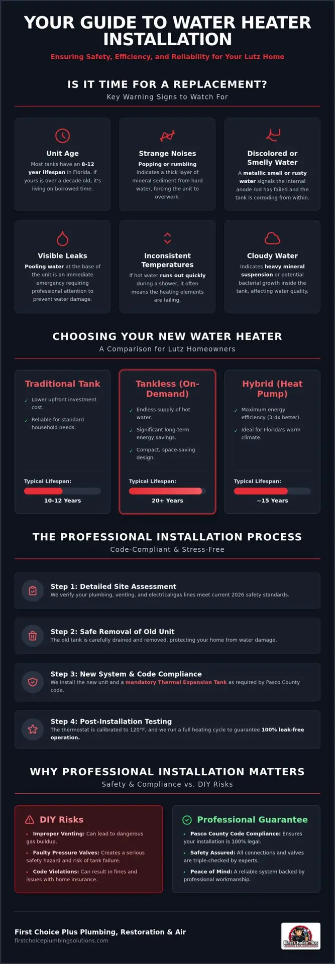 2026 Buying Guide: Water Heater Installation in Lutz, FL 1 2026 Buying Guide: Water Heater Installation in Lutz, FL