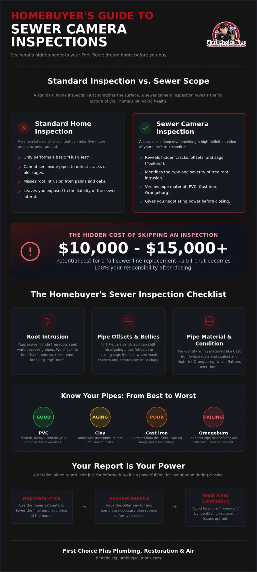 Sewer Camera Inspection Before Buying a House in Fort Pierce: Your 2026 Essential Checklist